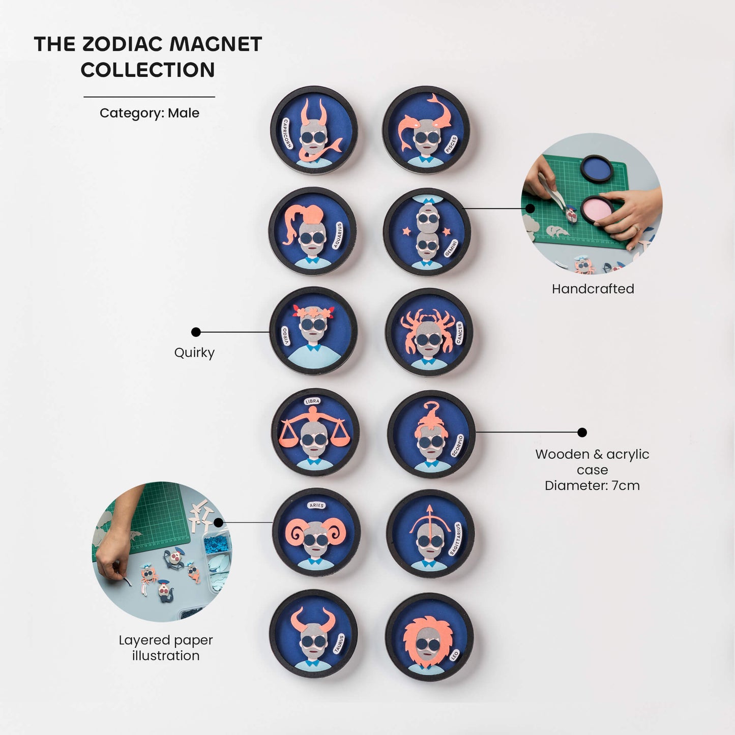 Set of 2 Magnets | Female & Female