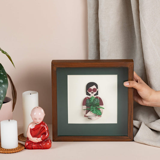 Girl with Monstera | Plant Whisperers | Wall Art